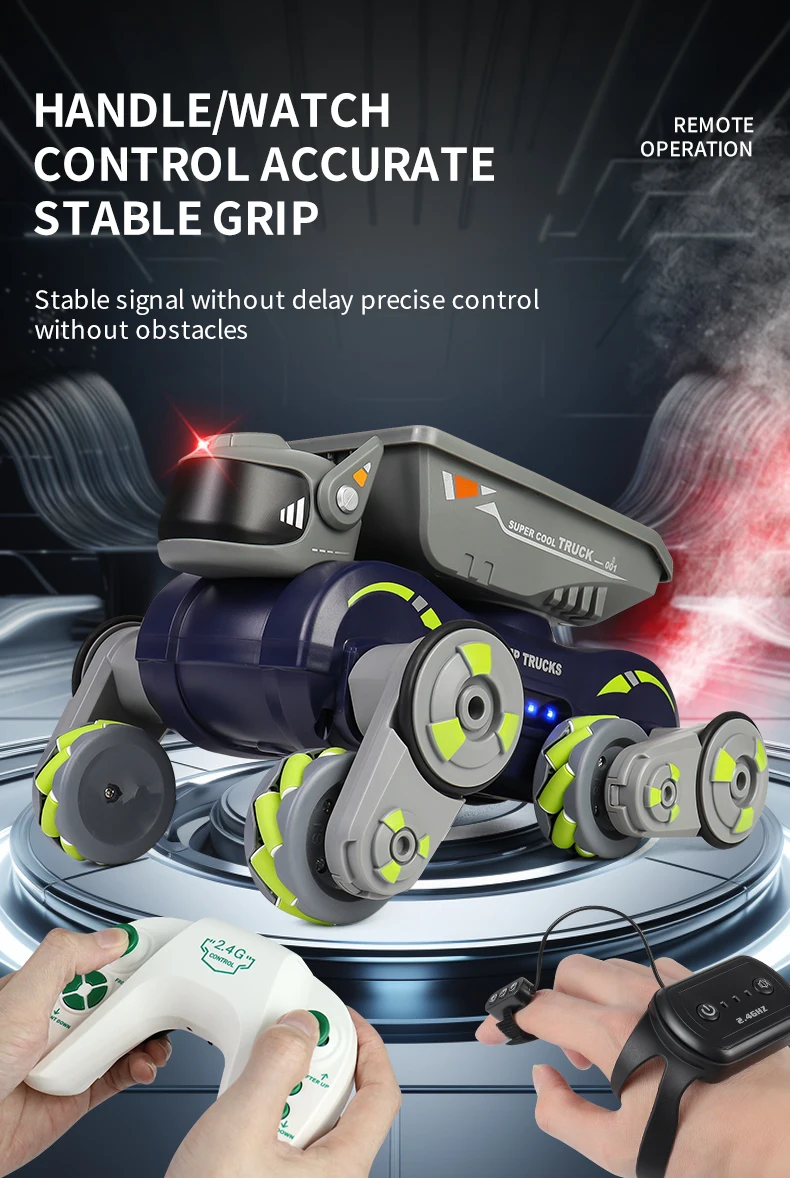 Toys Stunt Cars De Juguete Two-in-one Transport Goods and Fight Water Bombs Smart Dog Rc Robot Car