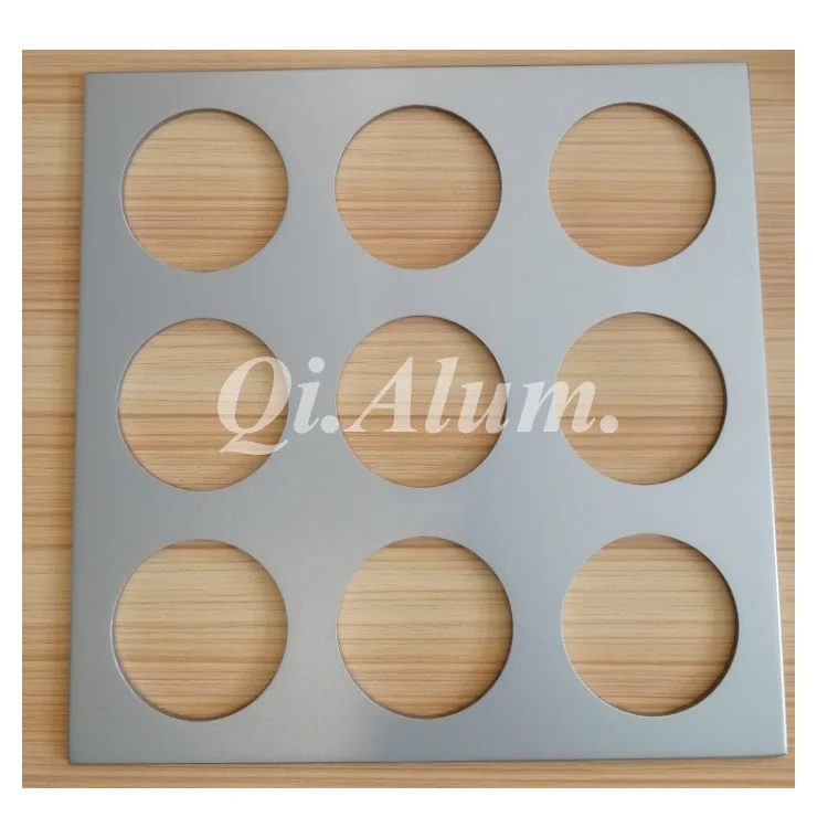 customized cnc punching aluminum perforated sheet for wall cladding