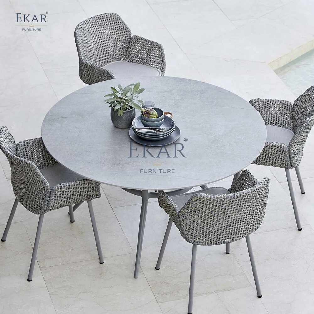 product modern round outdoor dining table with durable weather resistant design-61