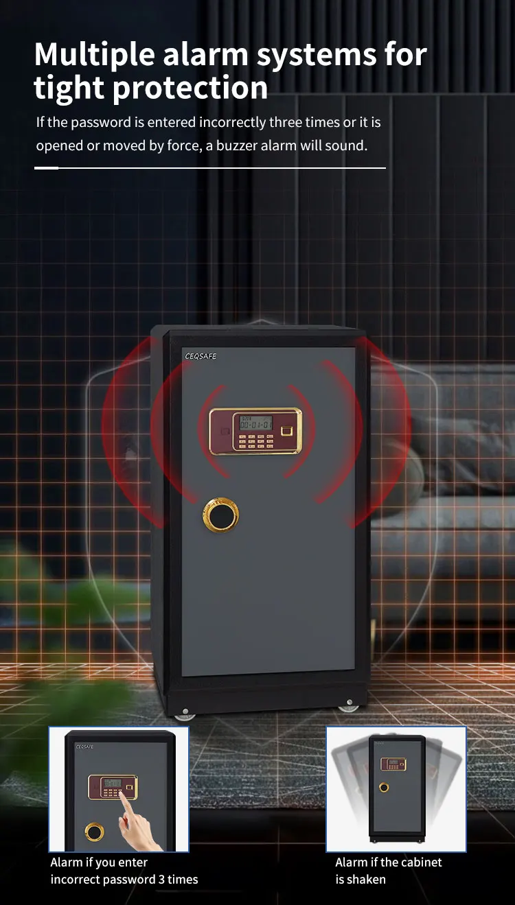 CEQSAFE High Quality Fireproof Electronic Digital Security Lock Safe for Home details