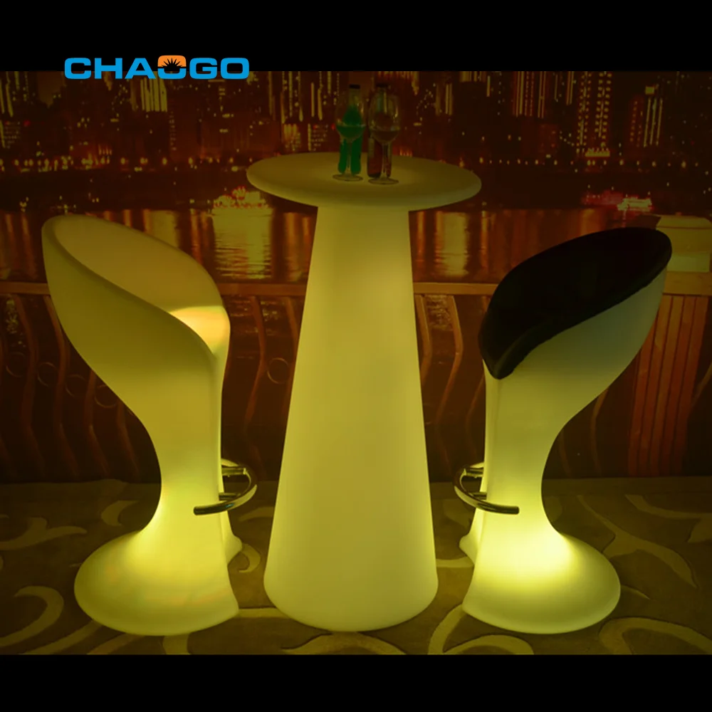 Цветная (rgb) освещает вверх мебель адвокатского сословия СИД декор горит светодиодный барный стул