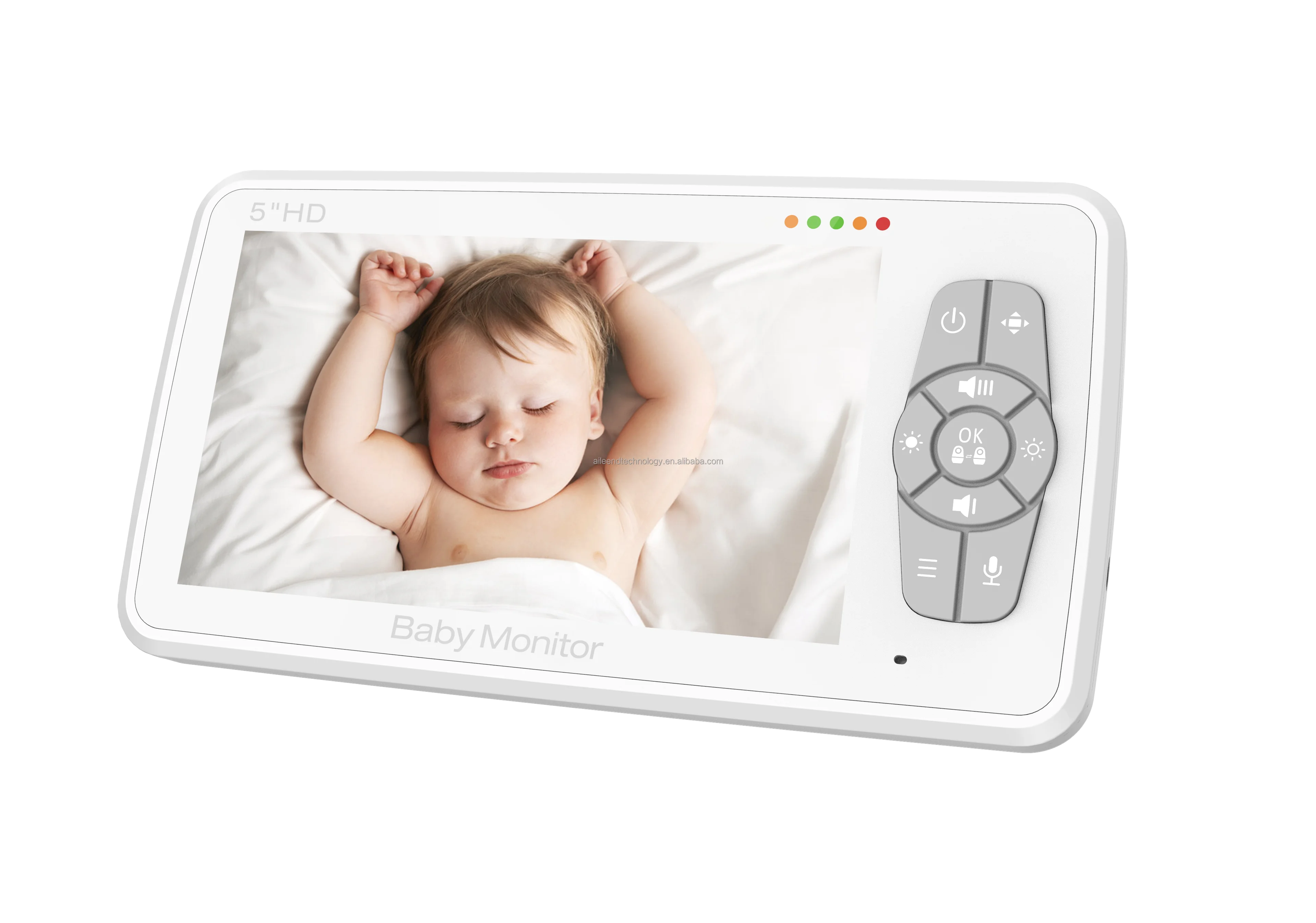 SM50 Baby Monitor Night vision Sound alert Room temperature sensor 8  Lullabies 2-way audio Alarm clock 5 inch Video Baby Monitor - AliExpress