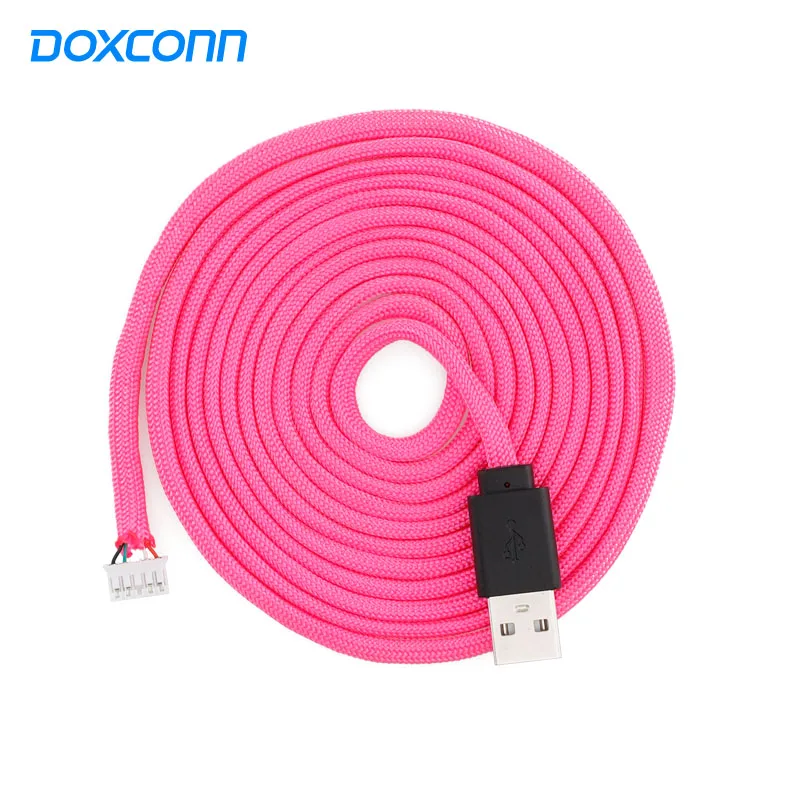 Доксконн заказной USB кабель с нейлоновой оплеткой красочные супер мягкий 550 Паракорд игровой коврик для мыши для Razer Deathadder