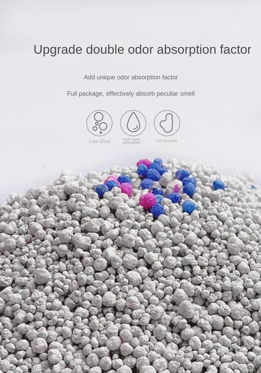 Agglomeration Bentonite Cat Litter 10kg Litre Bag With High Strong