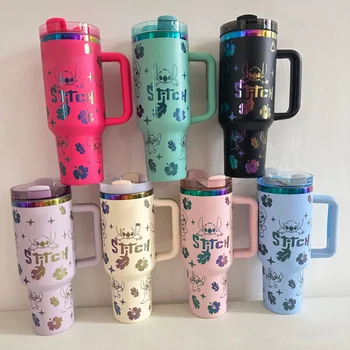 USA Hot Selling 2.0 Cup Custom design 40oz cartoon KT taylors ST Vacuum Insulated Stainless Steel Tumbler with handle straw lid