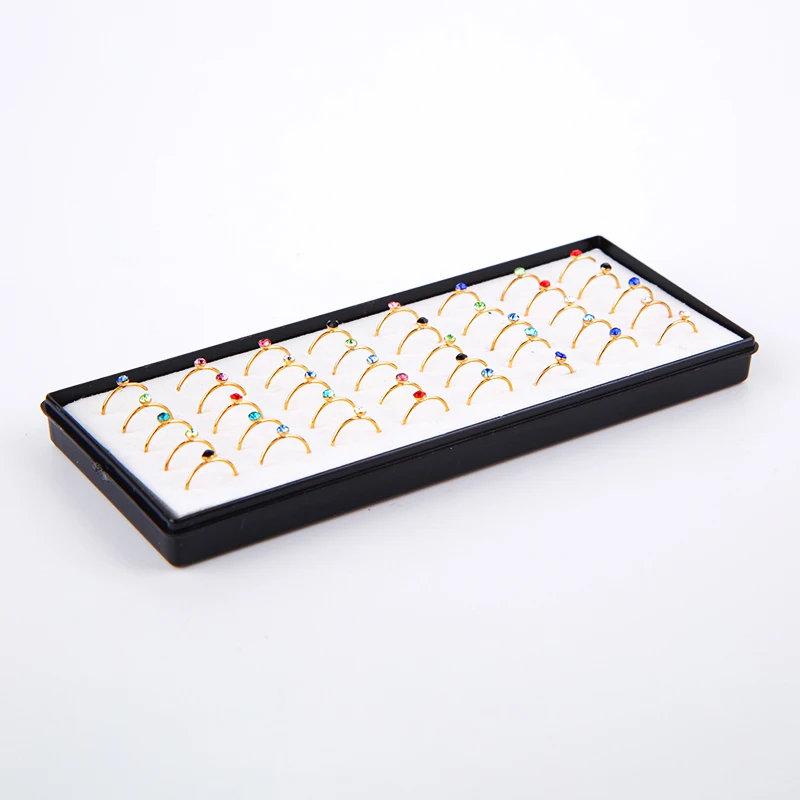 40pcs/set Fashion Body Jewelry Nose Ring Studs Diamond Gold Color Ear