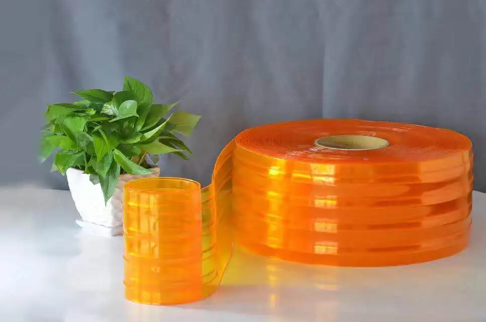 Factory Direct Sales Customized Thickness PVC Curtain Colourful Pvc Strip Curtain Roll Transparent Sheets Roll Curtain