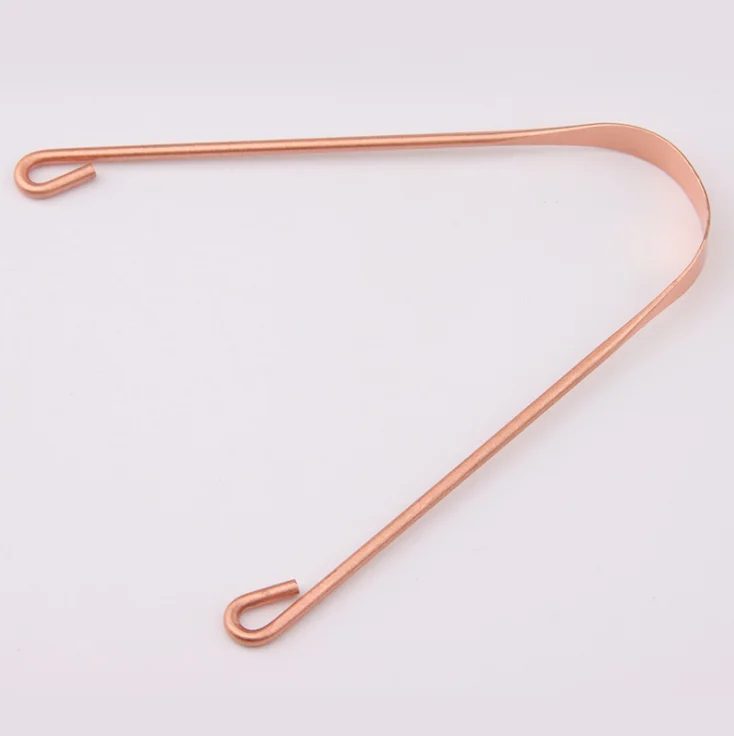 Reusable Oral Cleaning Tool Stainless Steel Metal Copper Rose Gold