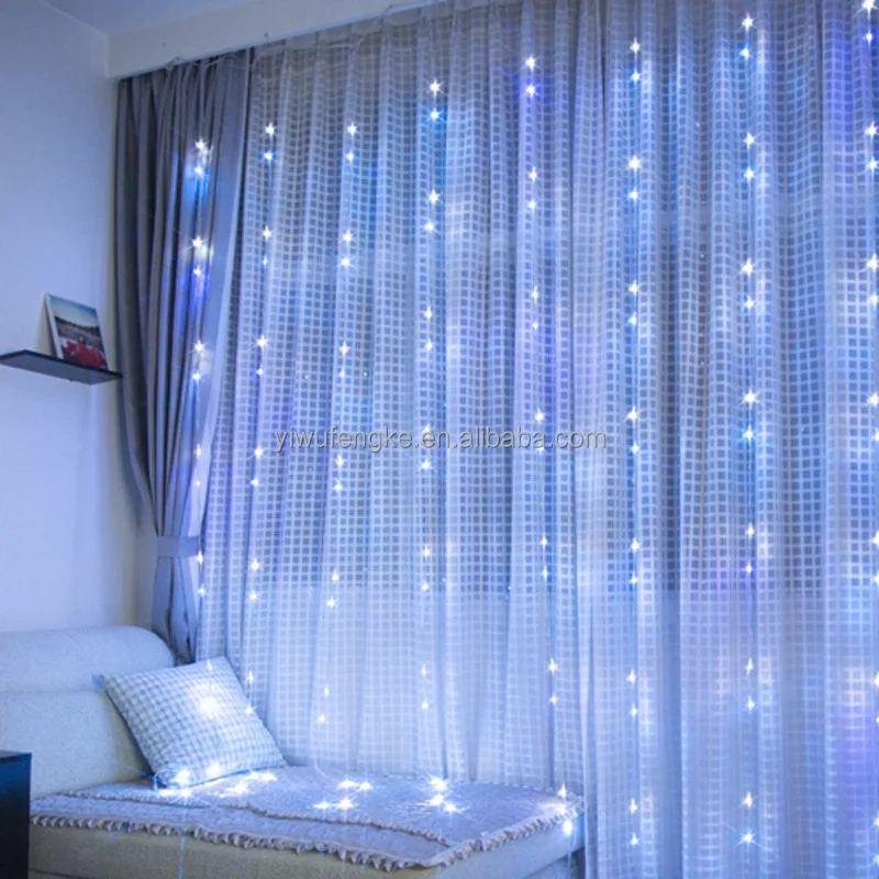 Гирлянда холодный свет фото Led Running Water Lights Curtain Holiday Decorations String Of Lights Shopping M