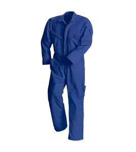 Custom Safety Protection 100%Cotton Construction Navy Work Fire Retardant Coverall Overalls  Industry FR Uniforms for Men