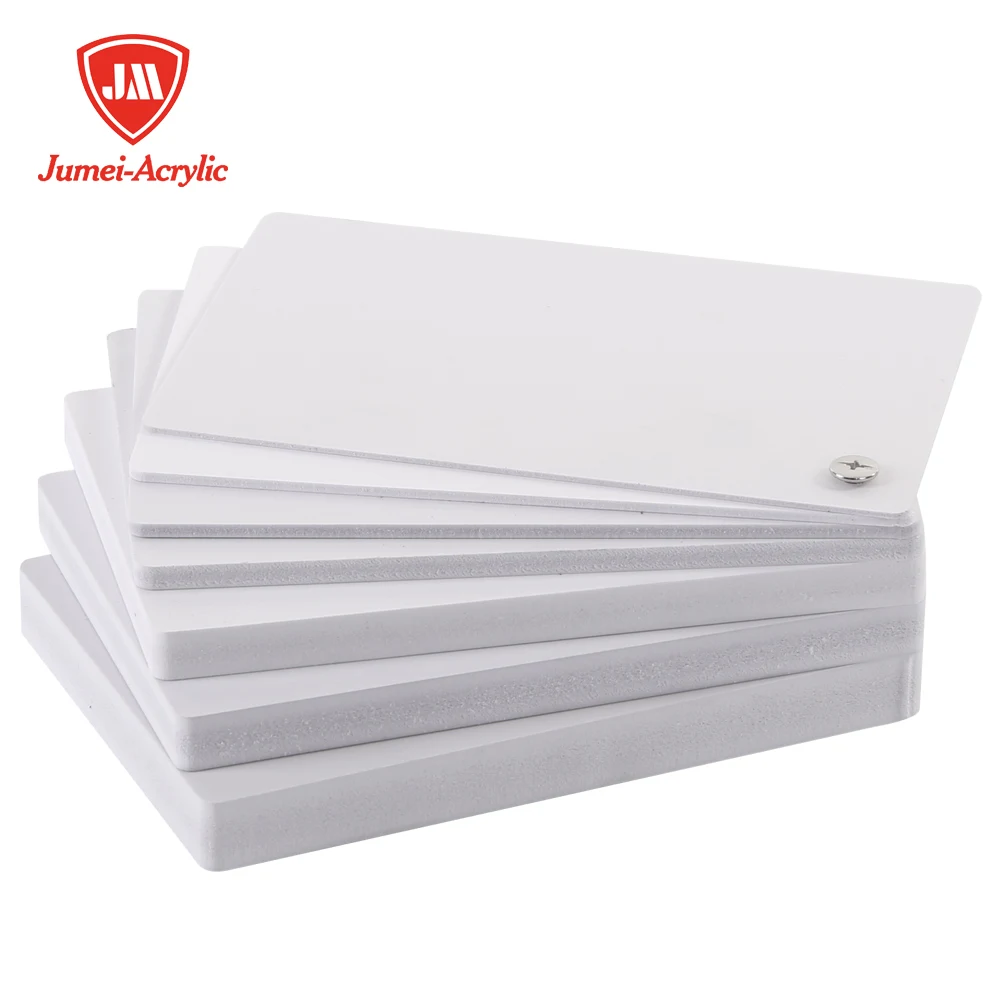 Jumei Less Calcium Powder Excellent Tenacity High Quality PVC Foam Board Acrylic Thin Flexible Plastic Sheet De Pvc