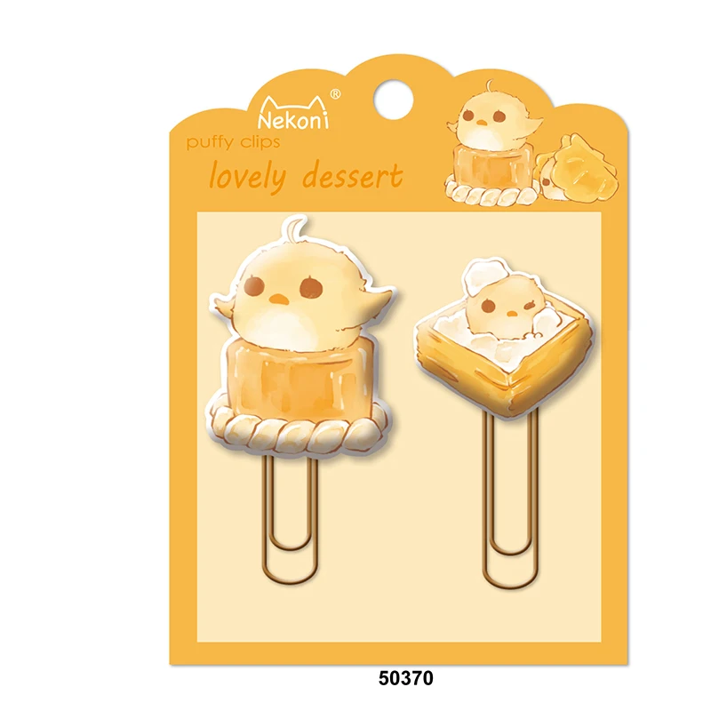 Nekoni Cute Bookmark Decorative Soft PVC Rubber Cartoon Holder Bookmark Custom Office Paper Clip Kawaii Paper Clip