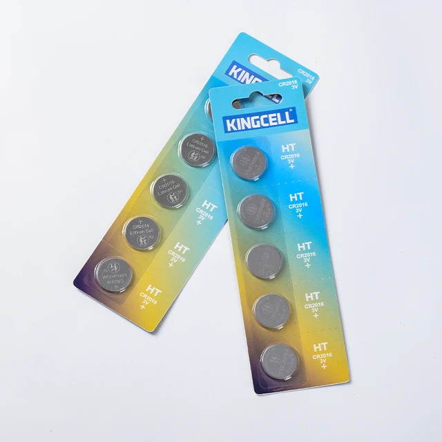 High Quality CR2016 Battery 75mAh 3V Lithium Manganese Button Cell Non-rechargeable CR2016 Coin Cell