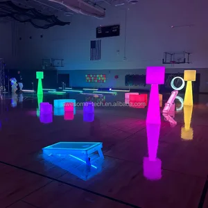 Modern Style Decorative Lamp Colored Remote Controlled Led Floor Lamp