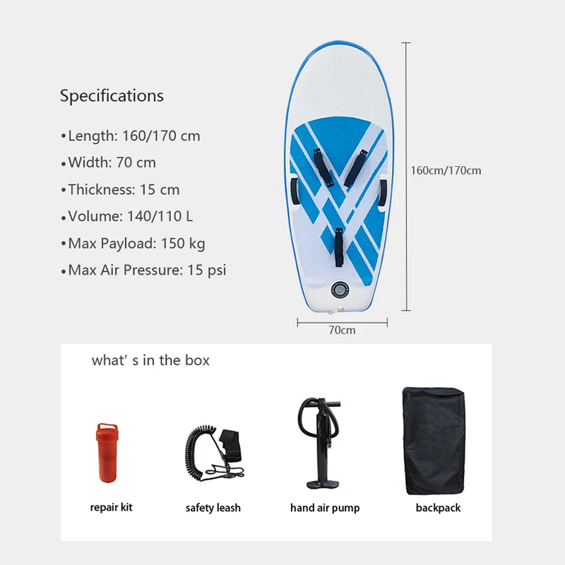 Wingfoiltabla Inflable De Hidroaluminio Para Deportes Acuáticos,Lámina