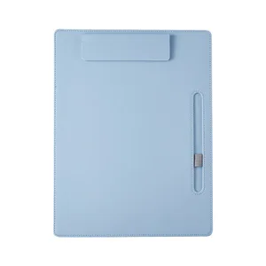 Restaurant Menu Clip Boards Leather A4 Clipboard with Pen Holder Loop Memo Paper Storage Filing Product