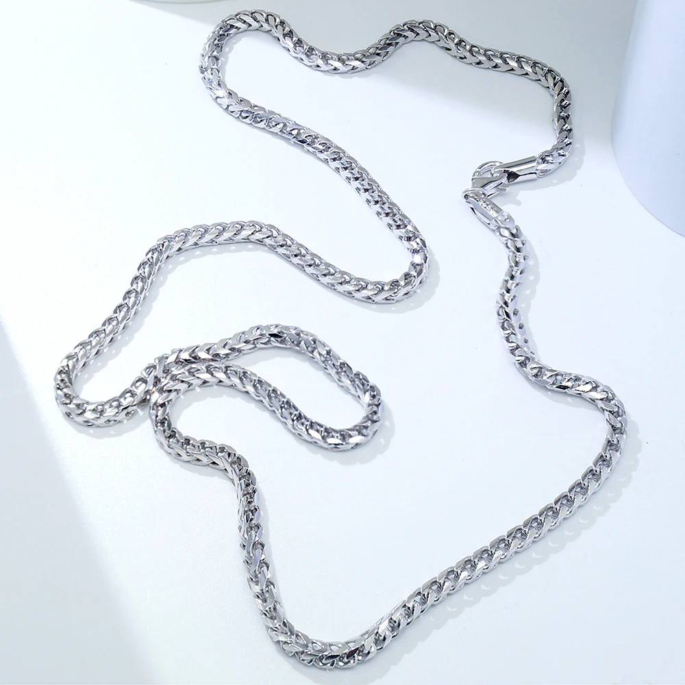 RAOING Silver925 Chain TYPE Ⅲ Silver 925 Wholesale 3mm Sterling Silver 925 Chain for Men | Classic Hip Hop