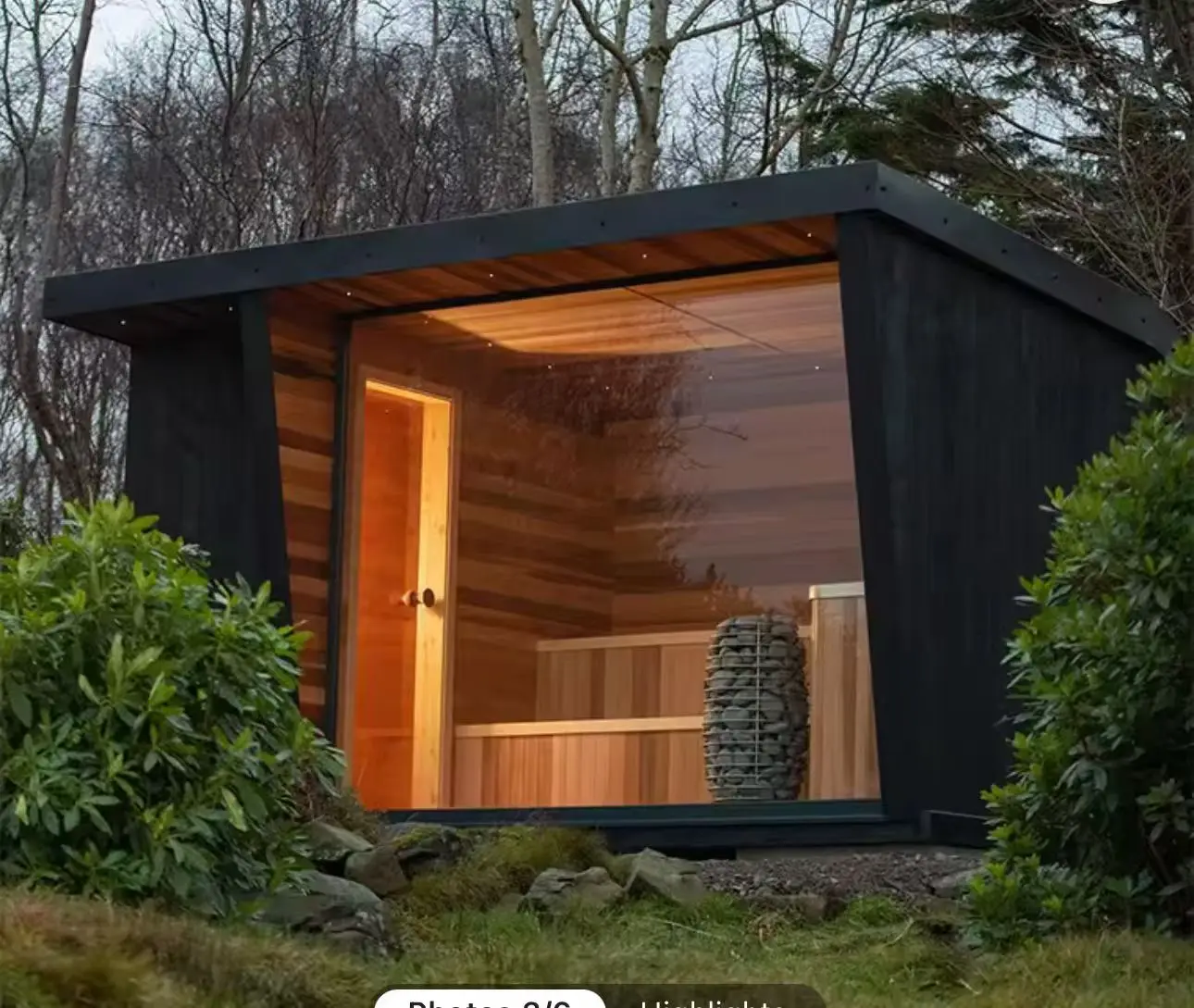 Multifunctional Sauna Trailer Outdoor Use Smart Home Saunas for  2 3 4 Person Use Steam Room Dry Portable Sauna