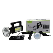 China Factory Seller Mini Portable Flashlights Solar Led Work Flood Light With Mobile Phone Charger