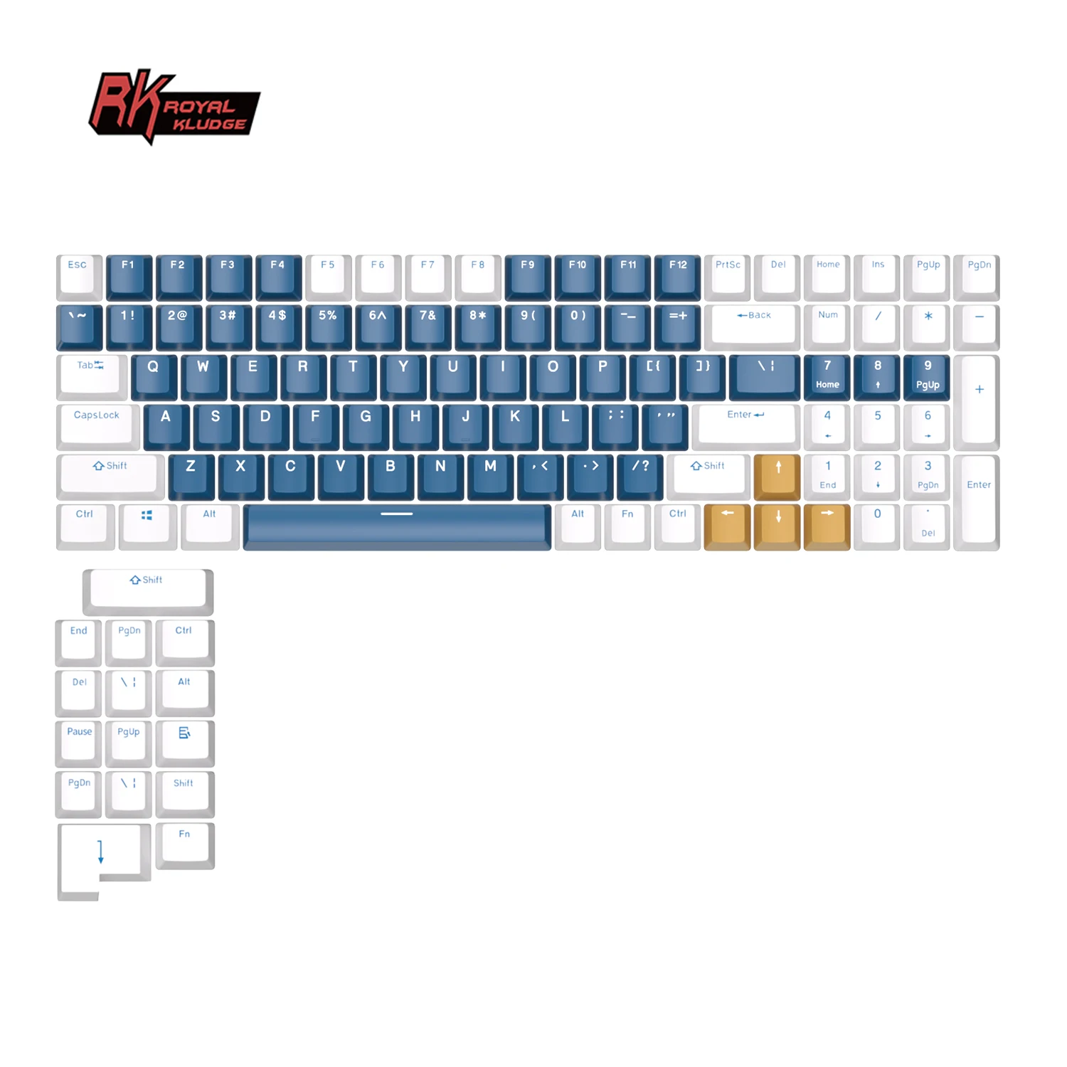 Royal Kludge Custom Design Keyboard Keycaps 115 Keys 100 Pbt