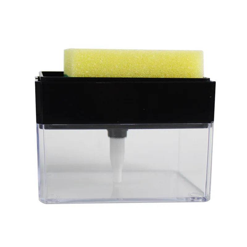dispensador de líquido US Dispensador con bomba de jabón con soporte de esponja 