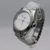 Aiguille de montre argent + blanc + argent