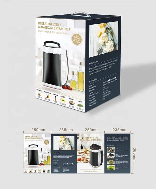6 in 1 Butter Maker Infuser Decarboxylation Tincture Oil Temperature Adjustable Self Clean Plant Extraction 304 Stainless Steel