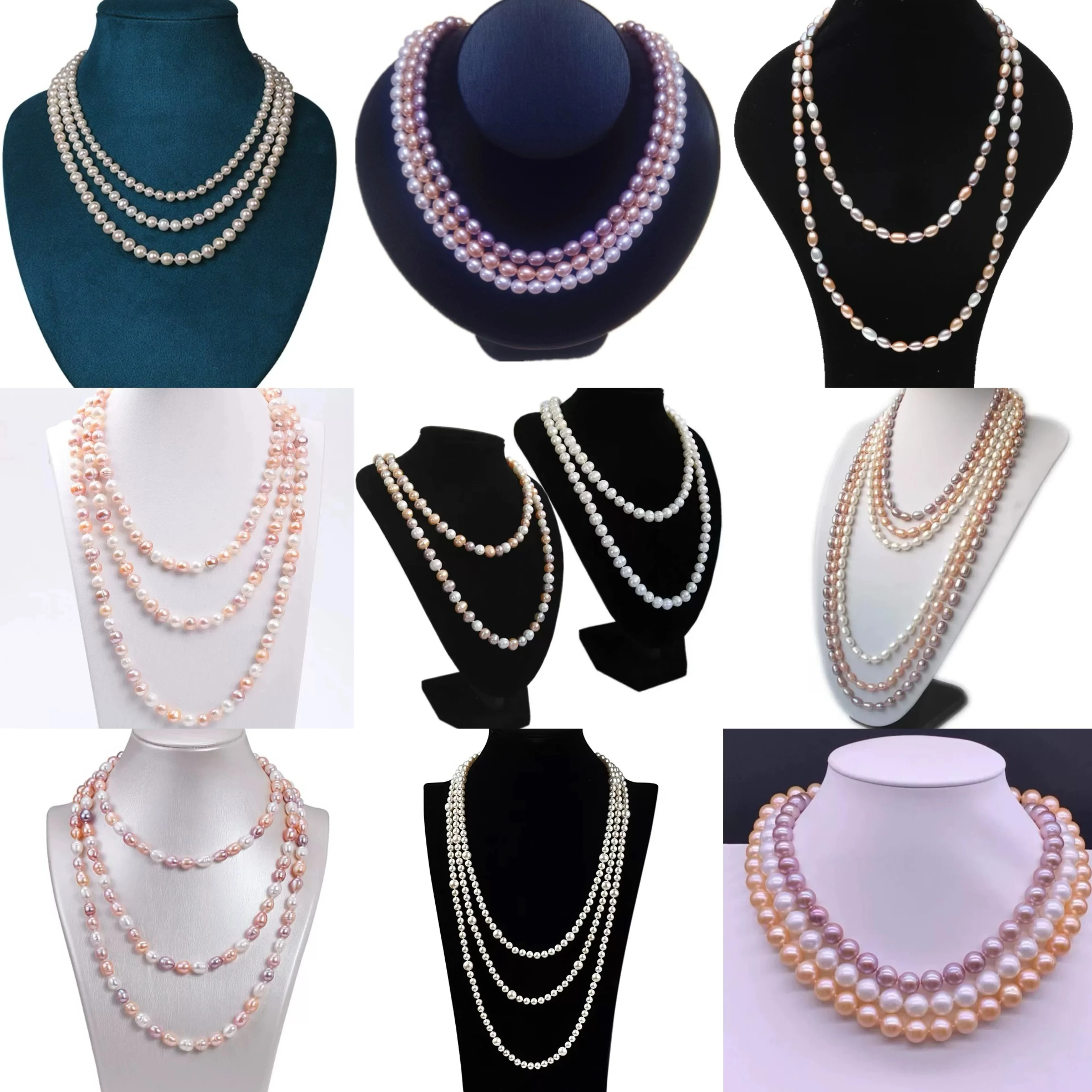 thumbnail image 2 of Genuine Cultured Freshwater Pearl Necklace – 18-20mm White Coin Shape, 18" Silver Plated 2 of 4