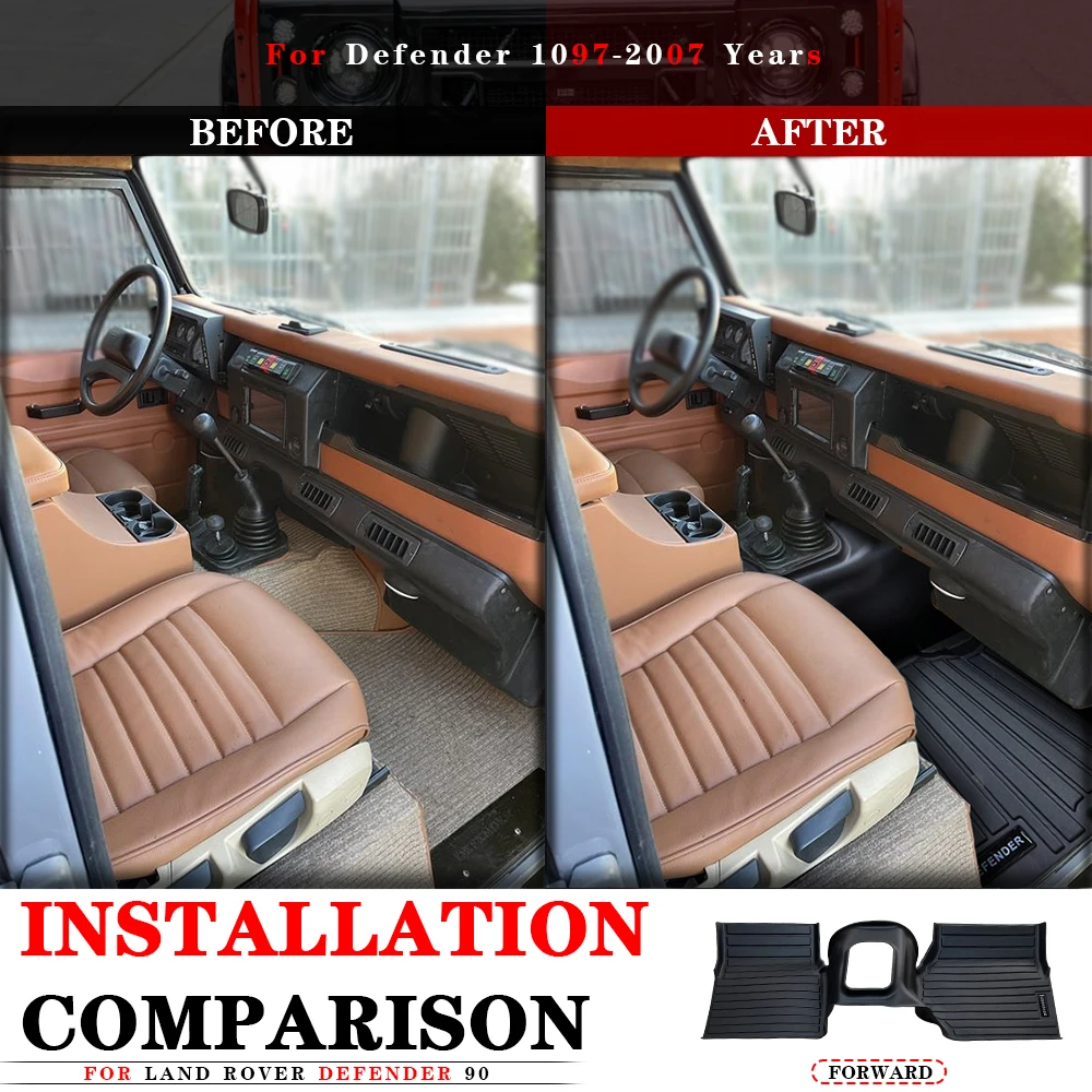 Car Mats for Land Rover Puma Defender 90 110 TDi300 TD5