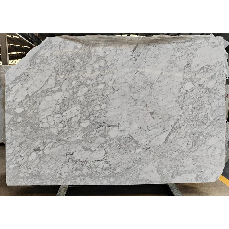 Modern Luxury Polished White Marble Stone Arabescato Carrara Marble Waterproof Interior Doors Home Furnishings Villas