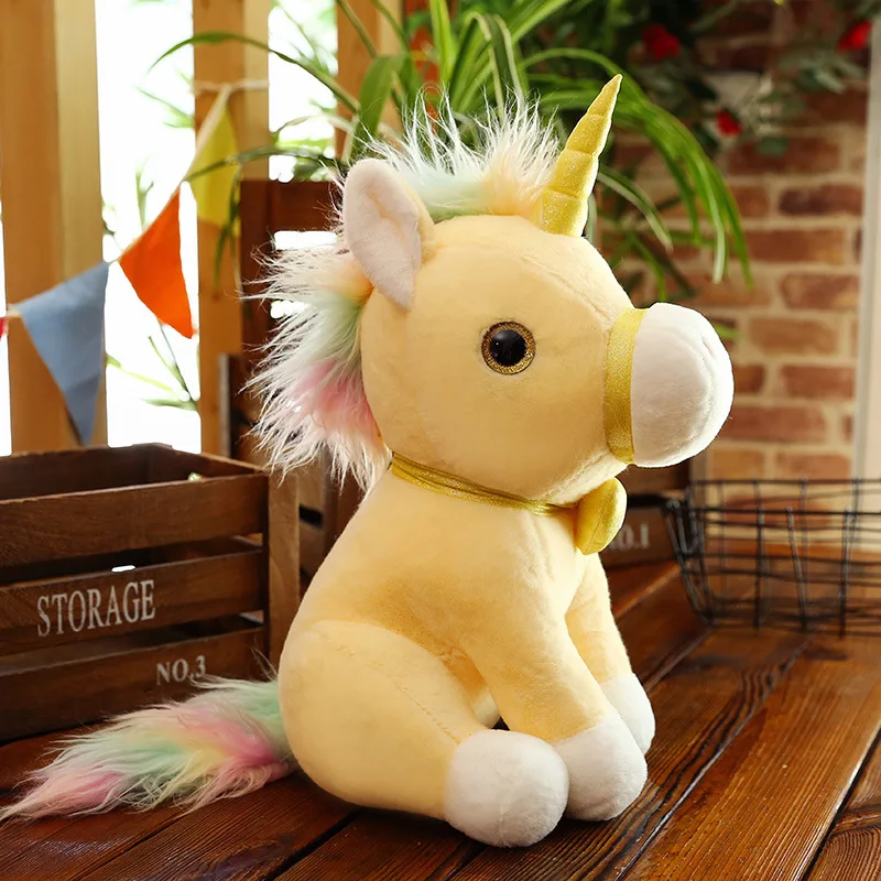 2021 hot sell stuffed plush unicorn toy soft pillow animal horse baby toy unicorn gift Christmas Halloween for children