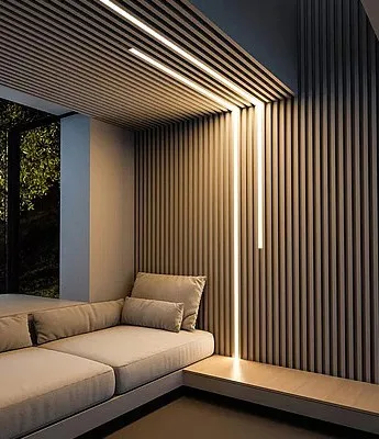 V Shape Diffuser 90 Degree Aluminum LED Strip Corner Channel