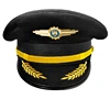 Black cap with gold badge 7