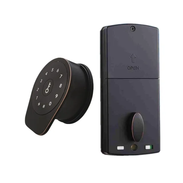 New Cerradura Serrure Intelligente Biometric Digital Combination Finger Print Password Ttlock Smart Door Lock For Wooden Doors