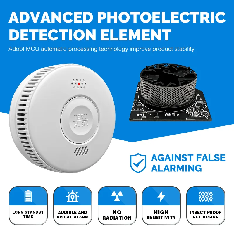 wireless cigarette smoke detector Standalone Wireless Cigarette Detector Testing Kit Photoelectric Smoke  Alarm Tester with EN14604 Certificate