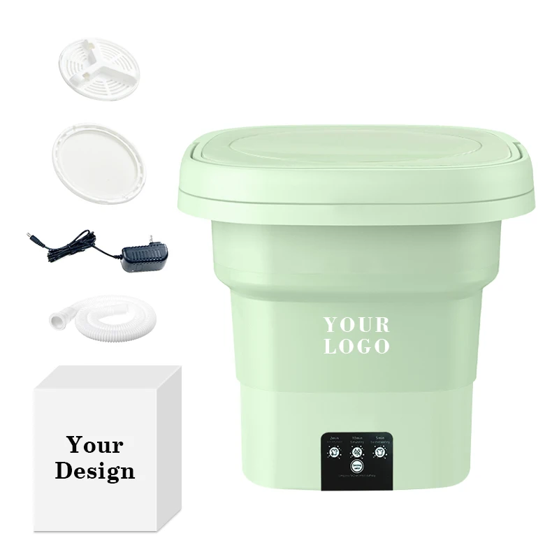 Wholesale Portable Washing Machine and Spin Dryer Travel Mini Foldable Cloth Washer for