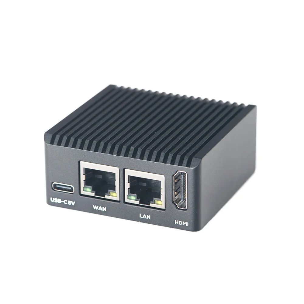 Oficia NanoPi R2S плата разработки, металлический корпус, RK3328 четырёхъядерный Cortex-A53, система OpenWrt, мини-маршрутизатор, NAS для Rockchip