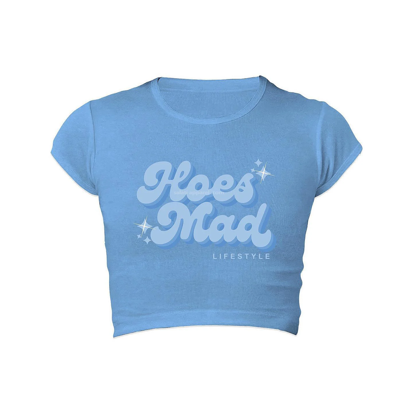 Screen Print Fitted Slim Fit T-shirts Custom Summer T Shirts Crew Neck 100% Cotton Streetwear Crop Tops Tshirts for Women gallery 10