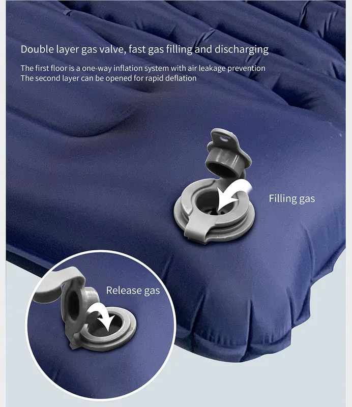 Self Inflated New Design Self Inflated Sleeping Pad Self Inflatable Camping Sleeping ...