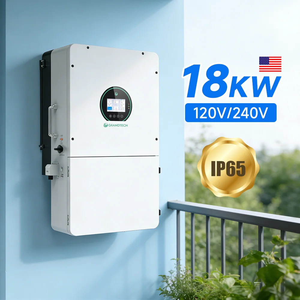Grandtech 120 V делена фаза 15 kW 16 kW 18 kW 18 kVA хибридна мрежа 240 V чист синусоидален 48 V AC MPPT слънчеви PV инвертори за дома
