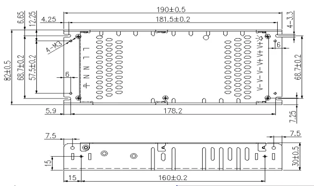 Power Supply 5V 230w LED Screen Switching Power Supply Led Display Driver Adaptor 200w Ultra Thin Led Screen Power Supply