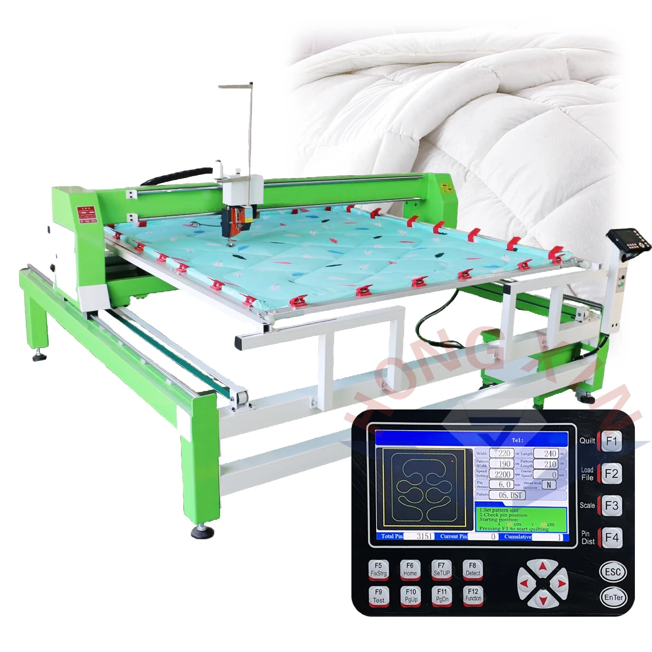 Computerized Quilting Machine Industrial Quilt Sewing CNC Single Needle Mattress Fabric Carpet Bedcover Embroidery Machine
