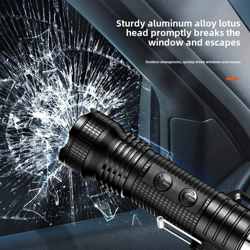 flashlight cigarette lighter Outdoor Waterproof Flashlight Double Arc Lighter, Strong Light Lighting,  Windproof Double Arc Cigarette Lighter, Travel Tools