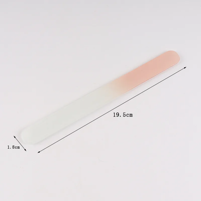product wholesale leather case pink glass nail file  manicure tool nail file metal high quality-3