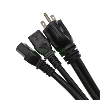 American three plug NEMA 5-15P power cord One point two C13 3*14AWG 2.08 square extension cable