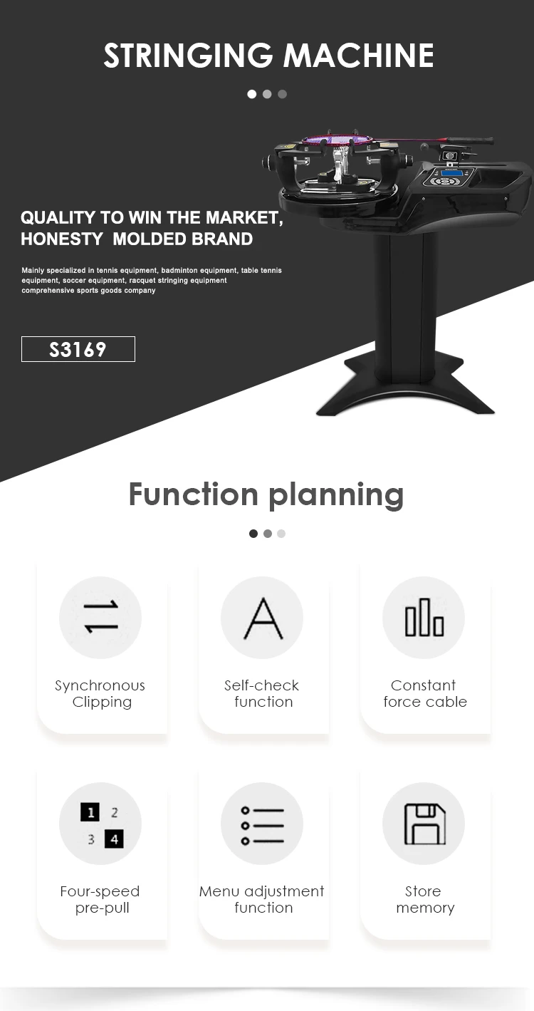 Attractive Badminton Digital Stringing Machine Manual For String Racket