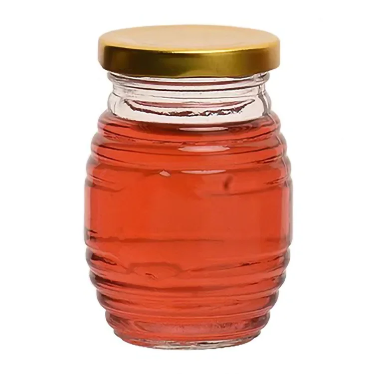 180 Ml Clear Honey Jar with Metal Lid - Perfect for Snacks