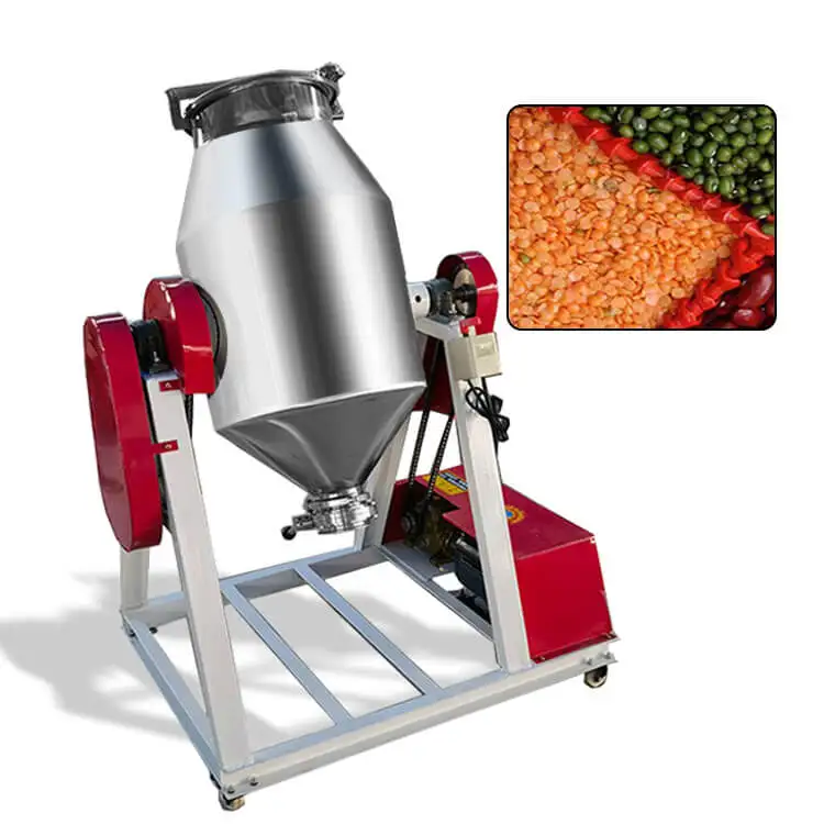 Electric Small Rotating Drum Mixer Powder Mixing And Filling Machine Silverson Liquid Drywall Mix