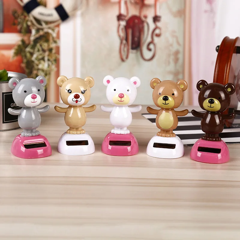 Автомобиль, танцующая игрушка на солнечной батарее, животное, танцующие куклы на солнечной батарее, креативное украшение, подарок