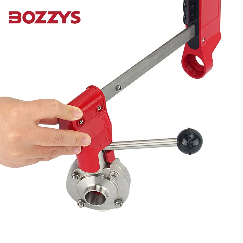 Заблокированный санитарный клапан-бабочка с вытяжной ручкой BOZZYS 4 замками отверстие для клапанов от 70 мм до